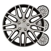AMIO Auto ratkape, set od 4 dijela, Dakar crno-srebrne, 15 inca, COLOR BOX