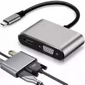Adapter USB-C na HDMI 4K VGA hub USB 3.0 USB-C napajalnik