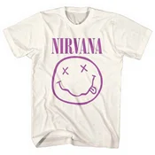 Nirvana Purple Happy Face Natural M Majica
