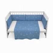 Lillo&Pippo punjena posteljina 3/1, Blue Wish