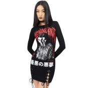 Ženska obleka KILLSTAR x ICE NINE KILLS - Your Worst Nightmare - Black - KSRA013108