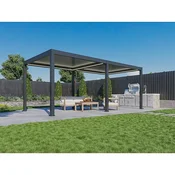 Bellano Living Bioklimatska pergola Bellano S25, 3x6; temno siva, prostostoječa