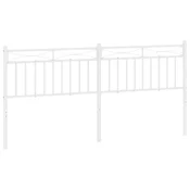 Vidaxl Kovinsko nadomestno vzglavje belo 193 cm