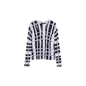 Desigual Pulover Mikado majnica/črna/bela