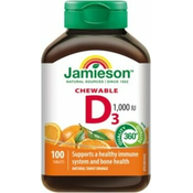 Jamieson Vitamin D3 1000 IU pastile okus narance 100 tableta
