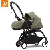 stokke yoyo3 otroški voziček 0+ olive (black frame)
