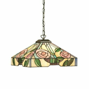 Endon 64385 - Luster na lancu Tiffany WILLOW 1xE27/60W/230V precnik 35 cm