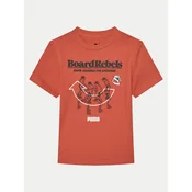 Mens Puma Mid 90s Graphic Tee Youth, Red, Size 13-14Y, Clothing