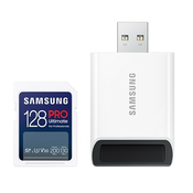 Samsung 128GB PRO Ultimate sa citacem Full Size SDXC memorijska kartica | MB-SY128SB