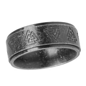 Prstan Viking Runes Odin Norse - SS8-R206 black