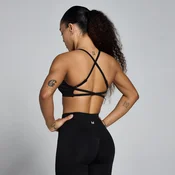 MP Womens Lift Seamless Strappy Bra - Black - XXL