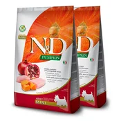 Farmina N&D dog GF PUMPKIN adult mini, chicken & pomegranate 2 x 7 kg
