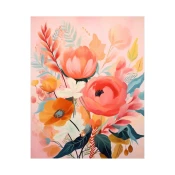 Canvas Slika na platnu Roze cvece, 120 x 150 cm