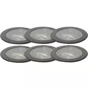 Set 6 talnih reflektorjev AR111 nastavljiv IP65 - Delux Honey