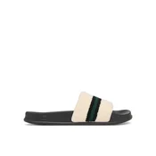 Tommy Hilfiger Natikači Hilfiger Towelling Pool Slide FM0FM06007 Kremna
