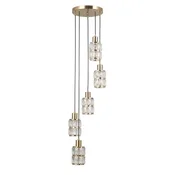 ITALUX PND-40668-5-HBR - Luster na sajli ALMA 5xE27/40W/230V zlatna