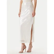 YAS Maxi krilo Sequina 26037771 Écru Regular Fit