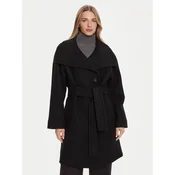 Calvin Klein Volneni plašč LV044D557G Črna Regular Fit