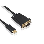 EWENT kabel USB-C na VGA, 1080p 60Hz, 1,8 m, Ewent EC1052