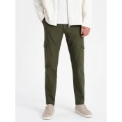 OMBRE Moške hlače REGULAR temno sive barve MDN124146 M