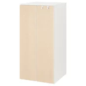 SMASTAD / PLATSA Garderober, bela/breza, 60x57x123 cm