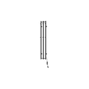 Mexen Pino električni grelnik z obešali za brisače 1405 x 242 mm, 200 W, črn - W301-1405-242-00-70