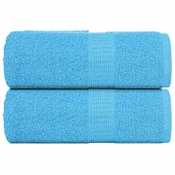 Vidaxl vidaXL Brisače za goste, 2 kosa, turkizne, 30 x 50 cm, 100 % bombaž