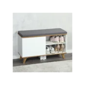 KESPER KSP15942 CIPELARNIK SA JASTUKOM ZA SEDENJE BELI 77 x 48 x 30 CM