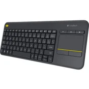 Logitech K400 Plus bežicna tipkovnica, crna
