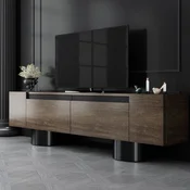 HANAH HOME TV polica Bohem Walnut Black