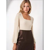 Bigdart Bluza Blusen kremna