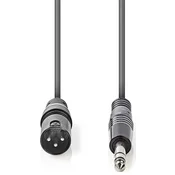 COTH15100GY30 Balansirani audio kabl, XLR 3-pinski muški, 6,35 mm muški, Niklovani, 3,00 m, PVC