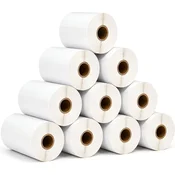 100% BAMOF nalepke 100x150mm, 10 zvitkov (5000 etiket), za Dymo