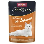 Animonda Vom Feinsten Raffinesse In Sauce piščanec in puran 85 g