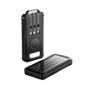 BOT Solarna banka SP7 1 panel 10000mAh s kabli črna