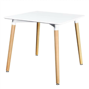 BOLZZ Trpezarijski sto Milano 2, 80x80cm, Beli
