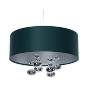 Zeleni luster na sajli BUBBLE 1xE27/60W/230V precnik 50 cm