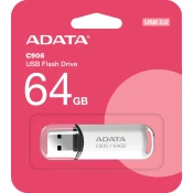 ADATA C906/64GB/USB 2.0/USB-A/Bílá