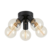 Markslöjd 108552 - Stropna luč MAZZO 5xE27/40W/230V črn