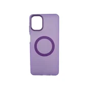Silikonska futrola Magsafe FLURO COLOR Samsung A07 LJUBICASTA