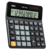 Kalkulator Deli - EM110, 12 dgt, crni