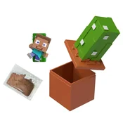 Minecraft Reveal minifigura v škatlici za shranjevanje – Kaktus – Mattel