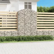 Gabionska košara s lukom 150x50x220/240 cm pocincano željezo