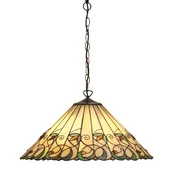 Endon 64194 - Luster na lancu Tiffany JAMELIA 3xE27/60W/230V precnika 50 cm