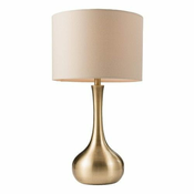 Endon 61191 - Prigušiva stona lampa PICCADILLY 1xE14/40W/230V mesing/bež
