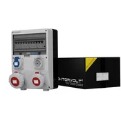 shumee Razdelilna omarica za stavbe TD-S/FI 32A 16A 2x230V IP65 Schuko Doktorvolt 2855