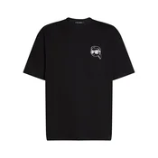 Karl Lagerfeld Majica IKON črna/bela
