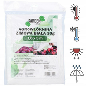 Garden Line AGROTEKSTIL 1.6 x 5 M ZIMSKO/POLETNO BELO 30g *2104
