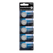 Everactive CR20255BL, Baterija za jednokratnu upotrebu, CR2025, Litij, 3 V, 5 kom, 150 mAh