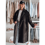 Płaszcz damski przejściowy oversize LORINESS czarna Dstreet